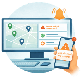 EZTrack unauthorized movement alert EZTrack unauthorized movement alert