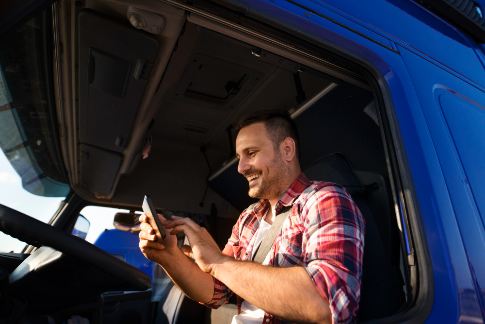 truck-driver-using-tablet-gps-navigation-destination